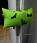 Preview: Türstopper mit Fledermaus, Halloween Wohndeko, Outdoorstoff, Einweihungsparty Haus Wohnung, handmade by BuntMixxDESIGN